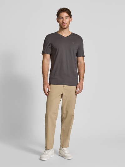 Tom Tailor Denim Regular Fit T-Shirt aus reiner Baumwolle Graphit 1