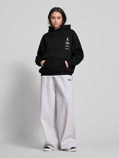 ANOTHER COTTON LAB Oversized Hoodie mit Kapuze Black 1