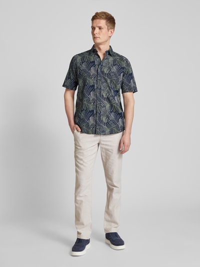 Tom Tailor Koszula casualowa z kwiatowym wzorem Granatowy 1