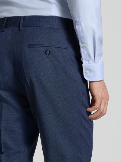 BOSS Garnitur o kroju slim fit z dodatkiem żywej wełny model ‘H-HUGE’ Granatowy 7