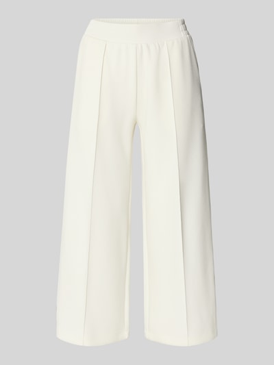 Produktfoto, Culotte mit elastischem Bund von Christian Berg Woman, Damen Culotte im Culotte-Stil aus Material-Mix mit Modal-Anteil, Wide Leg, Längsnähte, helle Farbe, glatte Textur