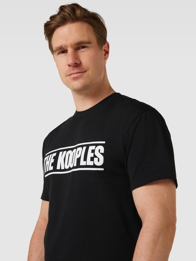 THE KOOPLES T-Shirt mit Label-Print Black 3