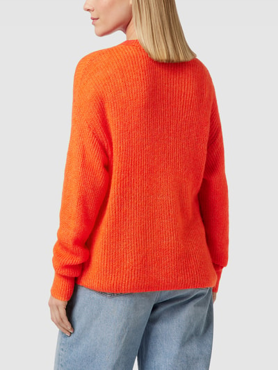 Esprit Collection Strickpullover mit Strukturmuster Orange 5