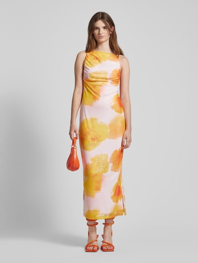 Noisy May Midi-jurk met bloemenmotief, model 'AUBREY' Rosé - 4