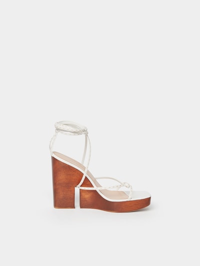 Jacquemus Wedges zum Schnüren Weiß 6