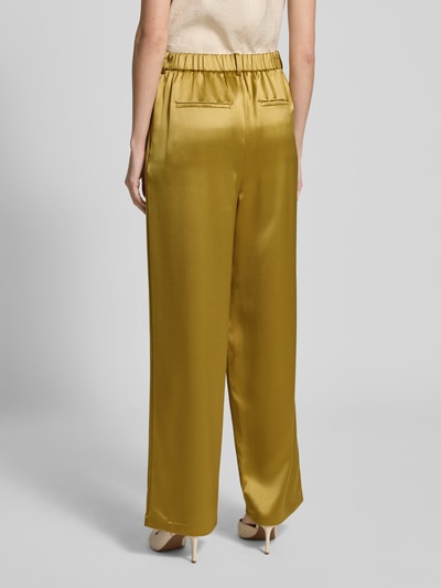 Herzensangelegenheit Spodnie z szeroką nogawką i plisami Khaki 5