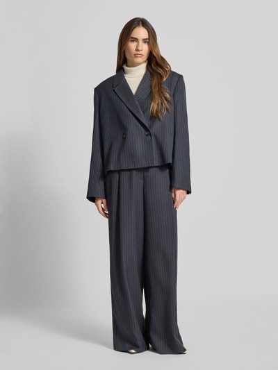 Essentiel Antwerp Żakiet o kroju oversized z dodatkiem wiskozy model ‘ITZEL-I2NA’ Granatowy 1