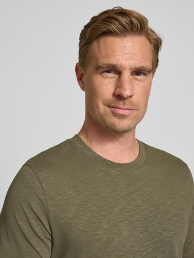 MCNEAL Regular Fit T-Shirt mit Rundhalsausschnitt Oliv 3