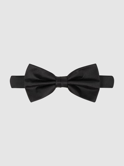 Prince Bowtie Fliege und Einstecktuch im Set Black 3