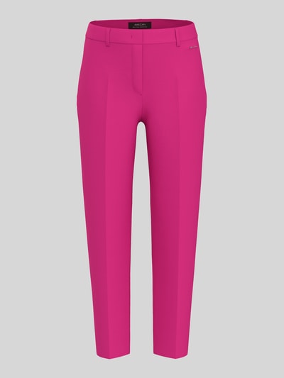 Marc Cain Slim fit zakelijke broek met labelopschrift Felroze - 2