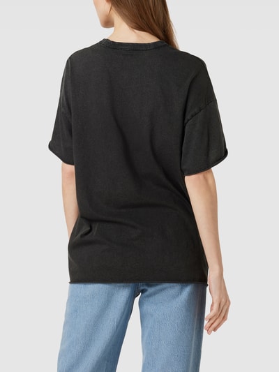 Only Oversized T-shirt met motiefprint, model 'LUCY' Zwart - 5