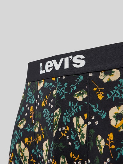 Levi's® Trunks mit elastischem Logo-Bund Modell 'FLOWER' im 2er-Pack Black 2