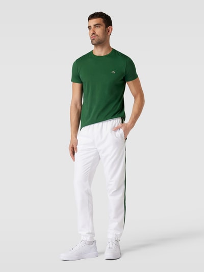 Lacoste T-Shirt in unifarbenem Design Modell 'Supima' Gruen 1