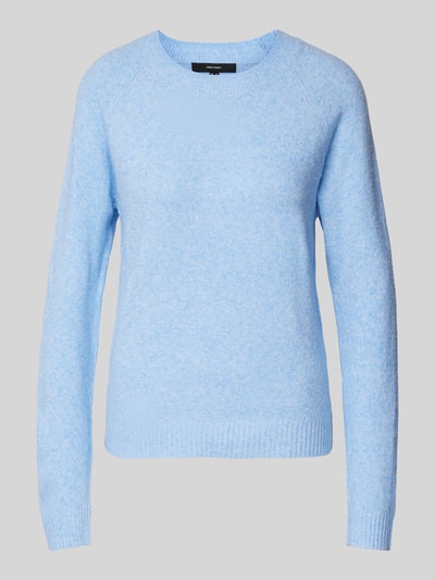 Vero Moda Weicher Langarm Pullover mit Rundhalsausschnitt Modell 'DOFFY' Hellblau 2