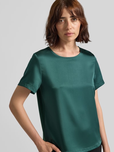 Weekend Max Mara Regular Fit T-Shirt aus Satin Modell 'GILBERT' Dunkelgruen 3