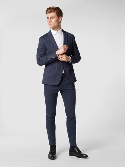 Cinque Grey Slim fit stoffen broek met stretch, model 'CiBrody' Donkerblauw gemêleerd - 1