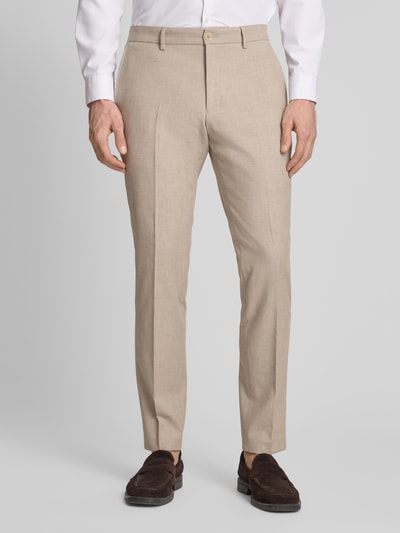 s.Oliver BLACK LABEL Regular Fit Anzughose mit Leinen-Anteil Beige 4