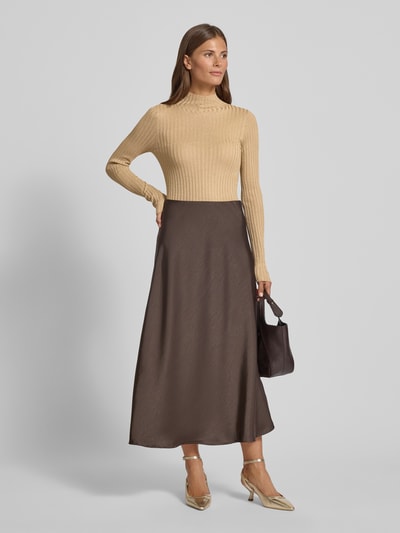 Liu Jo White Strickpullover mit Stehkragen Beige 1