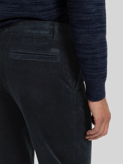 BOSS Orange Tapered Fit Chino aus Baumwoll-Mix Marine 3