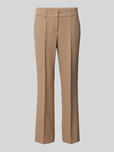 Cambio Regular Fit Stoffhose mit verkürztem Schnitt Modell 'FARAH' Camel 2