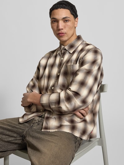 Levi's® Relaxed Fit Überhemd aus reiner Baumwolle Modell 'DUBOCE' Khaki 3
