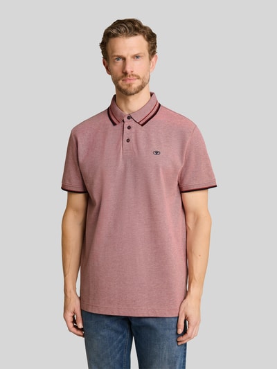 Tom Tailor Koszulka polo z czystej bawełny o kroju regular fit Czerwony 4
