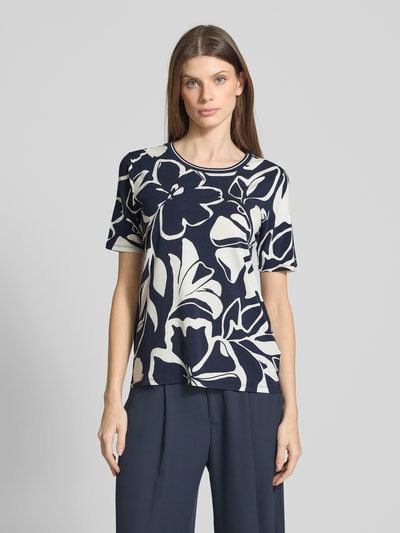 Betty Barclay T-Shirt aus Viskose-Mix mit Rundhalsausschnitt Marine 4