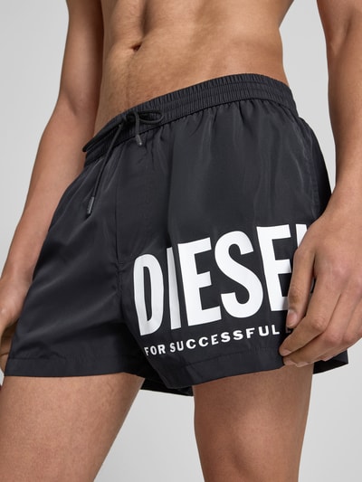 Diesel Badehose mit elastischem Bund Black 3