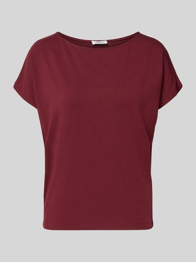 s.Oliver RED LABEL Relaxed Fit T-Shirt aus Viskose-Mix Bordeaux 2