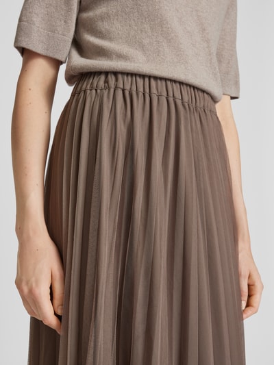 Fynch-Hatton Midirok van plissévouwen Taupe - 3