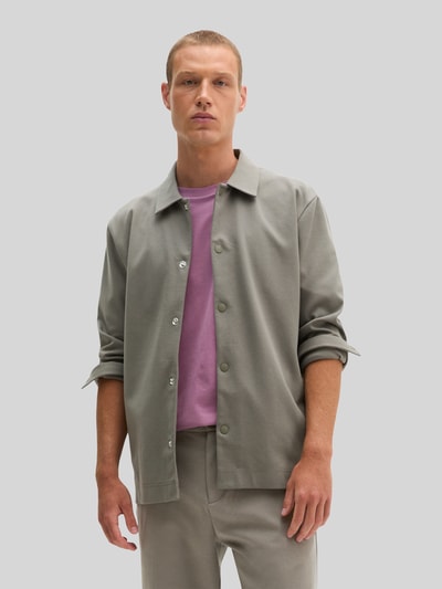 Marc O'Polo Regular Fit Hemdjacke aus Baumwoll-Mix Taupe 4