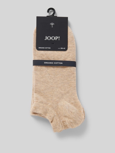 JOOP! Collection Krótkie skarpety z nadrukiem z logo Piaskowy melanż 3