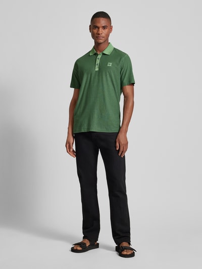 Lerros Poloshirt met labelstitching Lichtgroen - 1