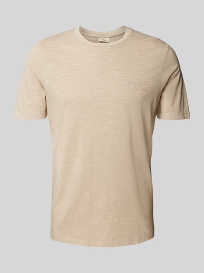 s.Oliver RED LABEL T-Shirt mit Label-Print Sand 2