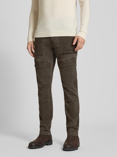 PME Legend Spodnie materiałowe z wpuszczaną kieszenią Oliwkowy 4