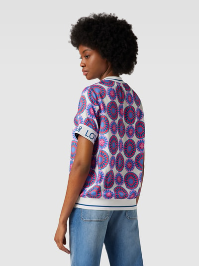 Emily Van den Bergh Blouseshirt van viscose met all-over motief Rood - 5