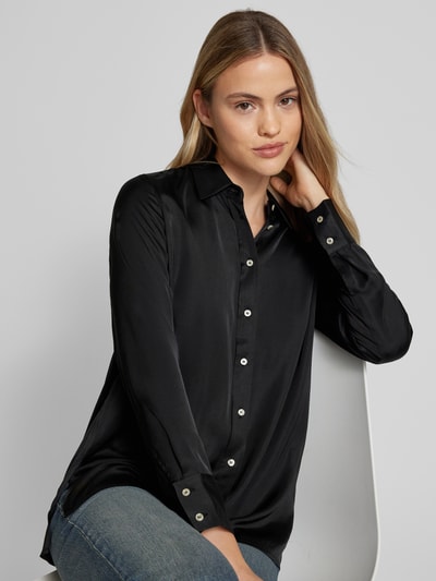 Emily Van den Bergh Bluse mit Tunikakragen BLACK 3