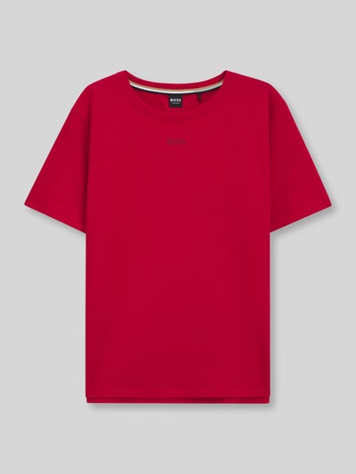 BOSS Loose Fit Pyjama-Oberteil aus Baumwoll-Mix Bordeaux 2