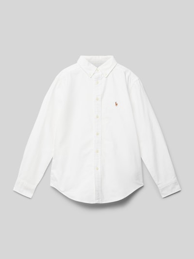 Polo Ralph Lauren Kids Freizeithemd mit Button-Down-Kragen Weiss 1