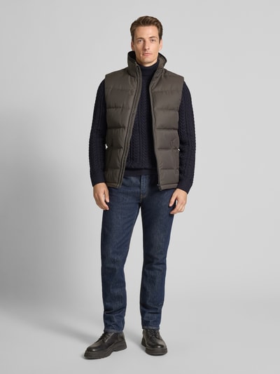 Jack & Jones Premium Gebreide pullover met kabelpatroon Marineblauw - 1