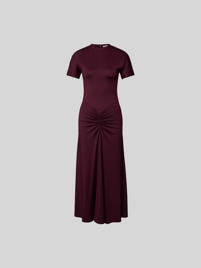 Victoria Beckham Midikleid mit Raffung Bordeaux 2