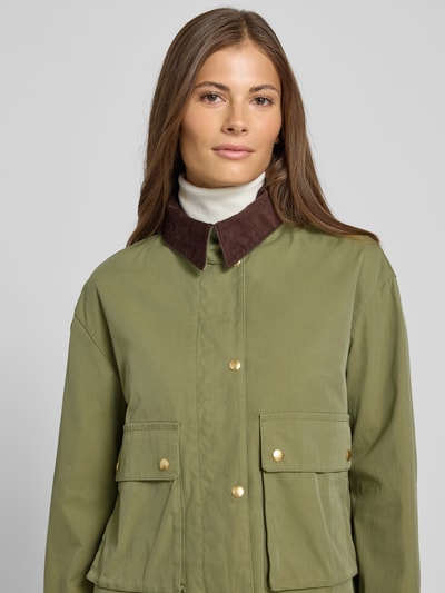 Marc O'Polo Regular fit barn jacket van katoenmix Rietgroen - 3