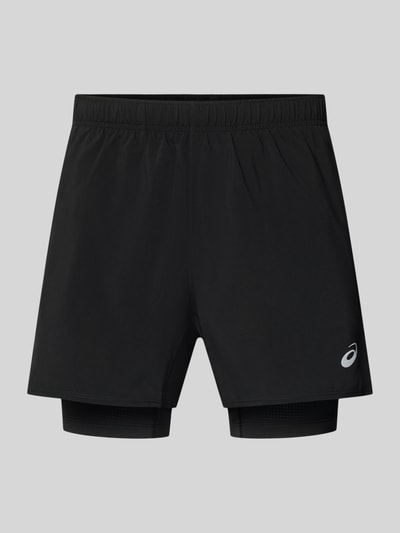 ASICS Short in 2-in-1-look met logo Zwart - 1