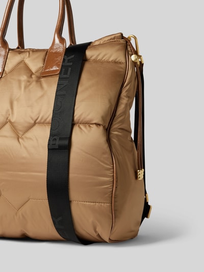 BOGNER Tote Bag mit Ziernähten Modell 'morzine malina' Cognac 3