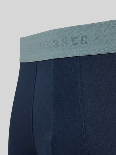 Schiesser Boxershorts mit elastischem Logo-Bund im 2er-Pack Marine 2