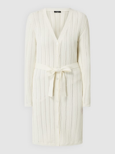 Marciano Guess Longcardigan mit Lochmuster Modell 'Magdalena'  Offwhite 2