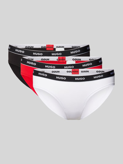 HUGO Slip mit elastischem Label-Bund im 3er-Pack Rot 1