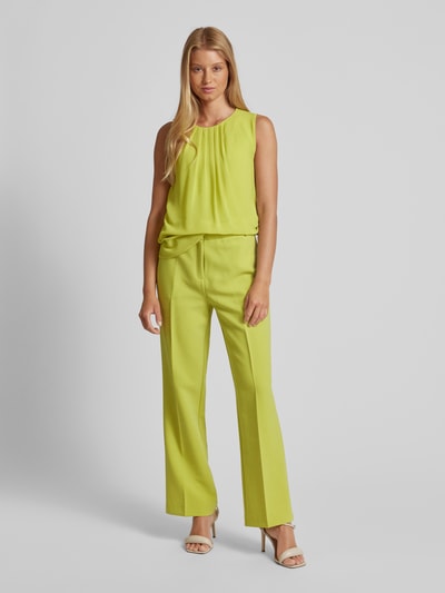 Zero Blousetop met platte plooien Neon groen - 1