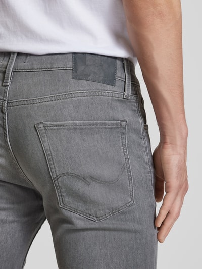 Jack & Jones Korte jeans met 5-pocketmodel, model 'RICK' Middengrijs - 3