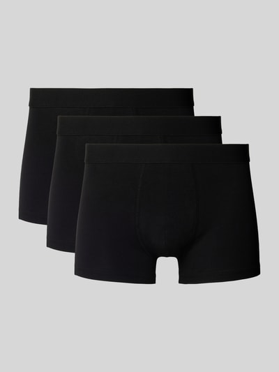 Bread & Boxers Trunks mit elastischem Bund im 3er-Pack Black 1